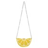Mary Frances Tart Beaded Handbag Lemon Slice Crossbody Bag, Yellow