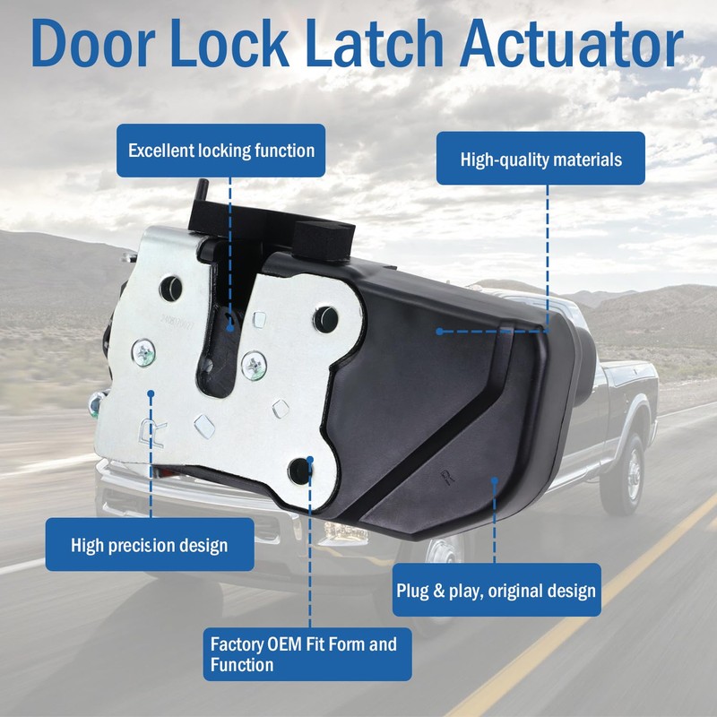 Rear Right Passenger Side Door Lock Latch Actuator Fit for