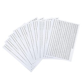 MagiDeal DMC Floss Number Stickers Classification Labels Letters Stitch Tool, Color Number Stickers Decals for, Diamond Painting, white, Single Sticker Diameter 1.1cm