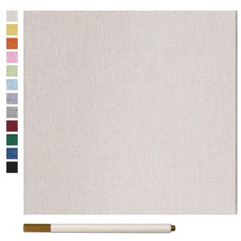 Yopih Photo Album Self Adhesive Scrapbook Album for Various Picture Sizes DIY Magnetic Linen Cover Album with Metal Pen - Perfect Family and Wedding Gift (40 Pages)