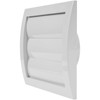 White Exhaust Hood Vent 4'' Inch with Built-in Pest Guard