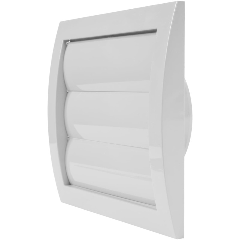 White Exhaust Hood Vent 4'' Inch with Built-in Pest Guard