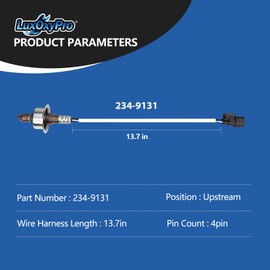 Oxygen Sensor Upstream for Acura ILX TLX 2.4L L4 2015-2020, for Honda Civic 1.8L 2015, for Honda CRV Accord 2.4L L4 2013-2017, Replace 234-9131
