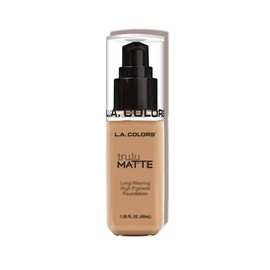 L.A. COLORS Truly Matte, Maquillaje líquido, Color Soft Beige, Tono CLM354, 40 ml