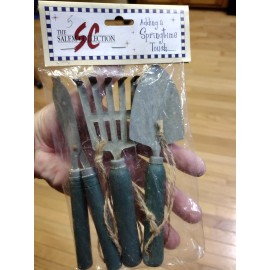 Salem Collection 3Pc. Set Metal Garden Tools Decorations Ornaments Holiday Salem Collection