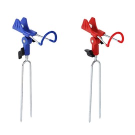 Zhioudz 2 Pieces Fishing Rod Holder Rod Rest Holder Stainless Steel 360° Adjustable Rod Rest Holder for Fishing, Rod Holder for Shore Fishing, Beach Fishing, River Fishing