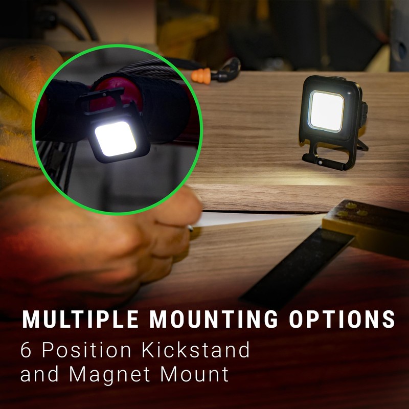 Kodiak Kompanion 500 Lumen Rechargeable LED Work Light, Compact Aluminum