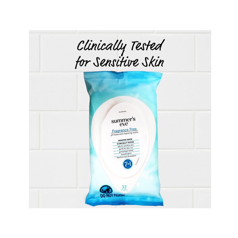 Summers Eve Cleansing Cloths 32 Count Soft Pk Frag-Free (Pack