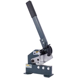 Tzou 5-Inch Sheet Metal Plate Shear, Sheet Metal Cutter Tool, High Precision Manual Hand Plate Shear, Solid Construction Mounting Type Metal Shear Gray As Shown One Size