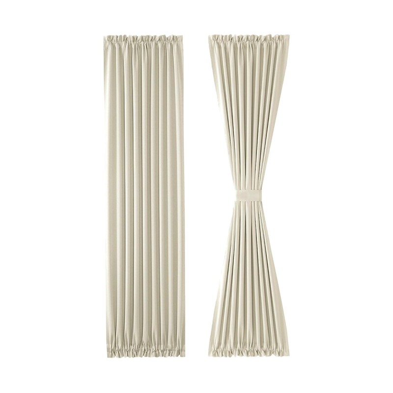 DWCN French Door Curtains – Rod Pocket Thermal Blackout Curtain