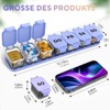 mossime Large 7 Day Pill Box with 7 Removable Daily