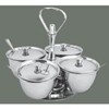 Winco 4-Unit Stainless Steel Relish Server