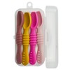 PAPU BABY Set de 4 Cucharas Chicas 100% de Silicón