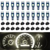 Hbxdeco 20PCS T5 LED Lights for Car Dashboard with Twist