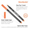 Shuttle Art Fabric Pens, Set of 36 Colors, Fabric Markers,