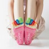 Women's Open Toe Pilates Yoga Socks 5-Finger Sports 5-Toe Massage Grip Free Size Size/Solid Light Pink 20ea