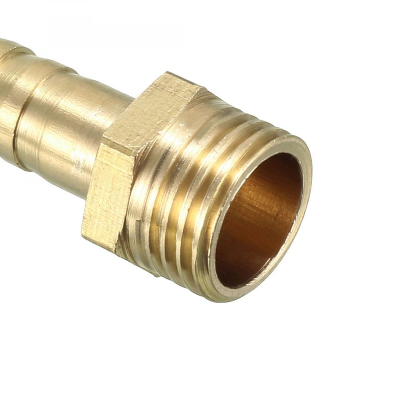 sourcing map Brass Hose Connector Thread Connector 8 mm Nozzle