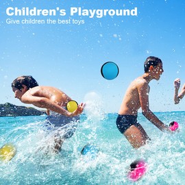 Udbrud Pack of 3 Jumping Water Balls, Water Bouncy Balls, Jumping Ball, Beach Ball, Water Jumping Ball for Swimming Pool, Beach, Sea and Outdoor Activities