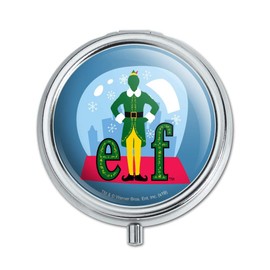 Elf Snow Globed Pill Case Trinket Gift Box