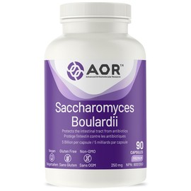 AOR - Saccharomyces Boulardii 250mg, 90 Capsules - Saccharomyces Boulardii Probiotic for Support Intestinal Health, Reduce Diarrhea and Support Gastrointestinal Health - S Boulardii Probiotics