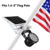 Joylight Flag Pole Light Solar Powered Outdoor, Solar Flagpole Light