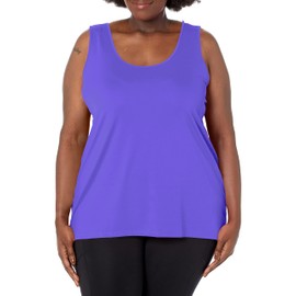 JUST MY SIZE Womens Cooldri Performance Scoopneck Tank-top-and-cami-shirts, Petal Purple, 3X US