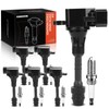 A-Premium Set of 6 Ignition Coil Pack and Iridium Spark