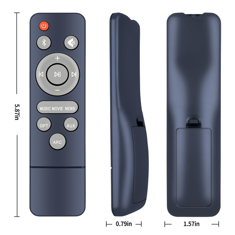 WDZP New Soundbar Remote Control Replacement for Assistrust KY-8000 KY-2023,