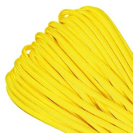 Paracord Planet 550lb Commercial Grade Paracord – 7 Strand Type III Nylon Parachute Cord Hanks for Hiking, Camping, and Fishing
