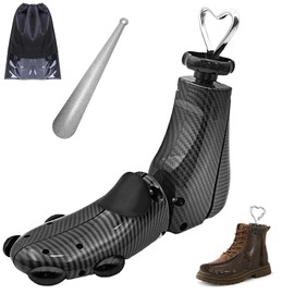 eachway Shoe Stretcher Women Men Professional Boot Stretcher Adjustable Width Length for Wide Feet (L (Wm's 11-14;men's 10-14) Black1pcs)