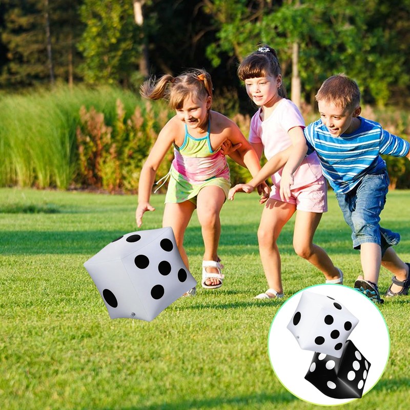 BaiDekun Pack of 2 Inflatable Dice Toys, 30 cm Giant