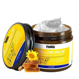 Tallow and Honey Balm - Tallow Face Moisturizer - Moisturizing Beef Tallow for Skin - Nourishing Body Butter for Women - Hydrating Beef Tallow for Face - Beef Tallow Moisturizer for Dry Skin