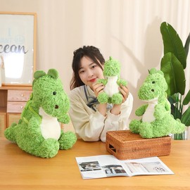 Cute Soft Dinosaur Stuffed Animals Dinosaur Plush Toys Dinosaur Plushies Throw Pillow Dino Hugging Cuddly Dinosaur Doll with Small Backpack Gift for Kids and Lovers in Birthday, Valentine (9-Inch)