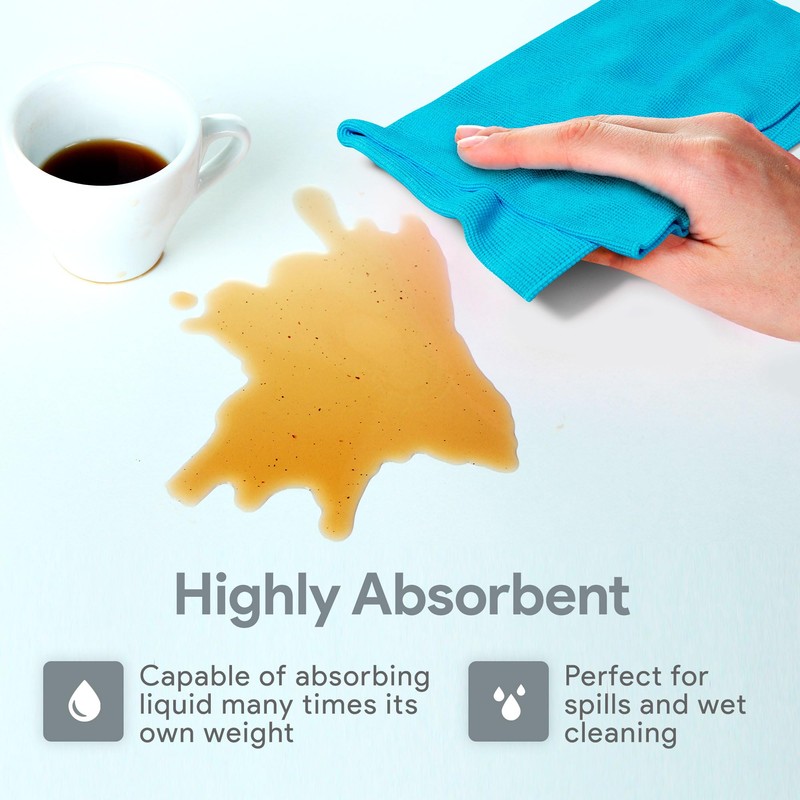 REXO Microfibre Cleaning Cloth - Pack of 10, Premium Reusable,