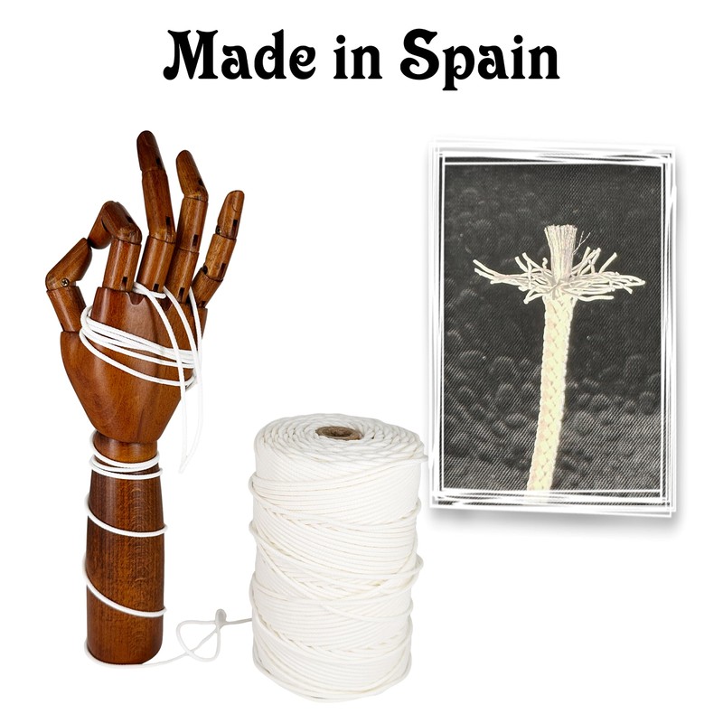 Plastic Rope Cord. 3MM * 200M, Made in Spain. White