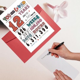 AIQIUQIU 12th Birthday Card, Birthday, Funny Greeting Card, Folded Card for Him, Her, Women, Men, Boys, Girls, Party Decor Supply Ideas Birthday Gifts- Blank Inside