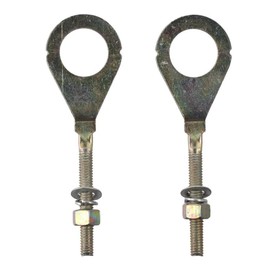 2Pcs 18mm Dia Hole Silver Motorcycle Chain Axle Adjuster Tensioner Tightener for Motorbike Fit for ZJ125