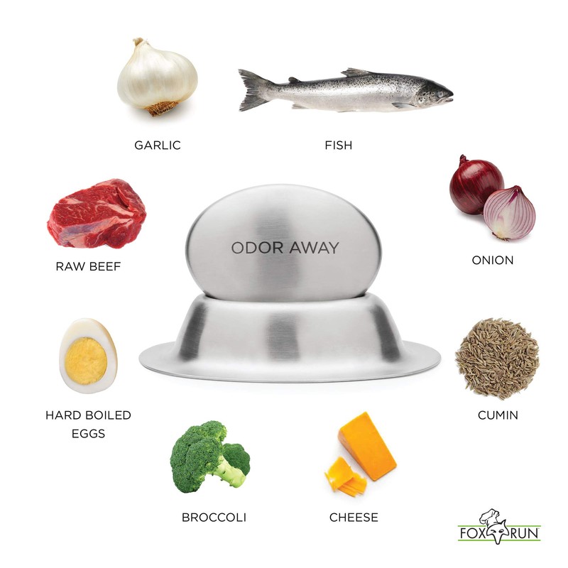 Fox Run Stainless Steel Odor Remover Bar, 4"