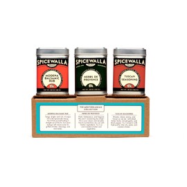 Spicewalla Mediterranean Spices Collection 3 Pack | Tuscan Seasoning, Herbs De Provence, Modena Balsamic Rub | Mediterranean Spice Blend