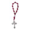 Intercession Paracord Decade Rosary (Red/Silver)