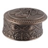 Veronese Pentagram Tin with Deity Baphomet Round Bronzed
