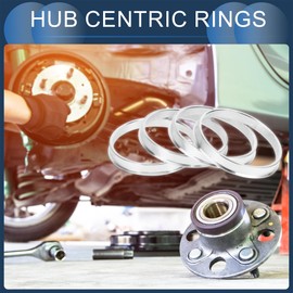 INFINAUTO Hub Centric Rings, 67.1mm ID to 72.6mm OD Vehicle Wheel Hubrings Aluminum Alloy, 4 Pcs