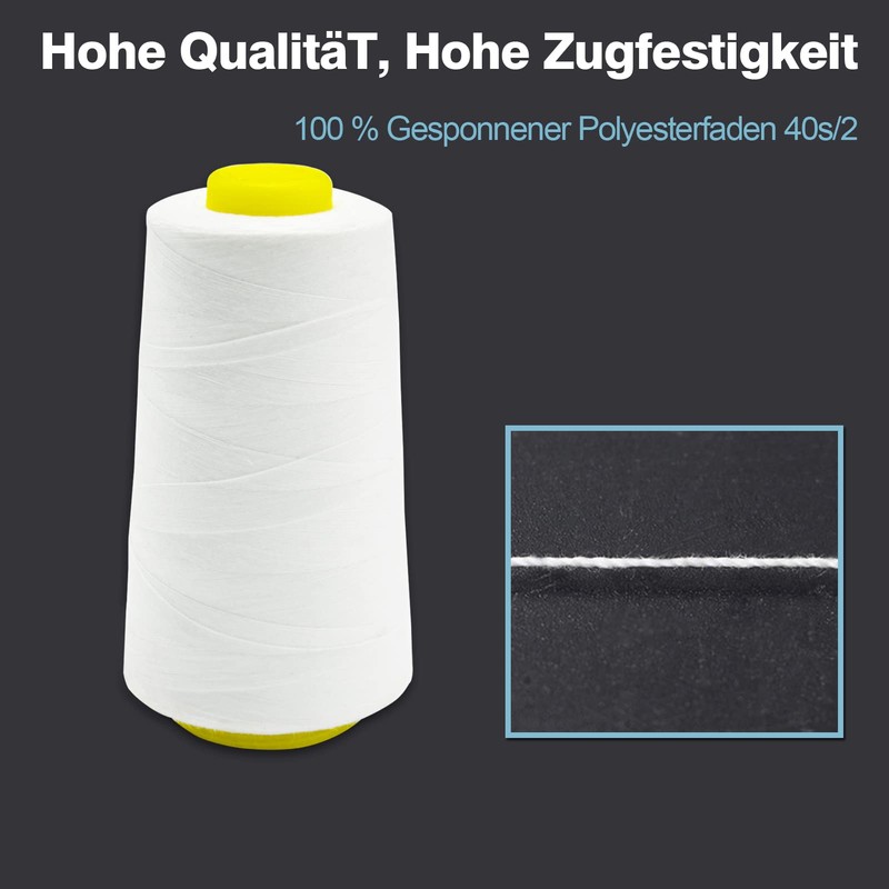 Sewing Thread Overlock Yarn 100% Polyester Dark Grey Sewing Thread