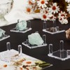 NBEADS 8 Pcs Rock Display Stands, Three-Peg Display Easel Stands