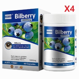 Costa Bilberry 10000mg Capsules COSTAR BILBERRY, 4, 60 tablets / 코스타 빌베리 10000mg 캡슐 COSTAR BILBERRY, 4개, 60정