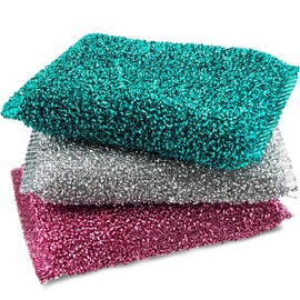 Dish Sponges for Kitchen (15 Pcs Pack) - Non Scratch Scrubbers for Cleaning Dishes - Reusable Dish Sponge Scrub Pads for Dishwashing & Washing - Household Scrubber Supplies & Tool for Pots, Pans, Sink