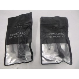 Arkorus 2 Pack Arkorus Snowboard Wall Mount w/ 4 Rubbers and Hardware