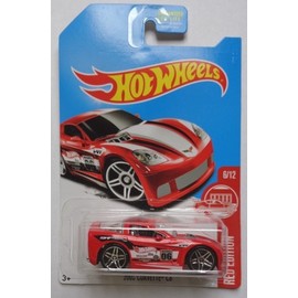 Hot Wheels 2017 Corvette C6 2005 Rojo 1:64 Juguete Coche para Niños