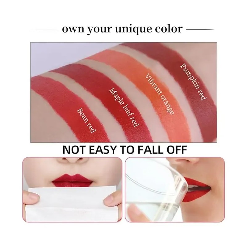 Kit Labiales Mate Lana Del Rey 4 Tonos De Rojo