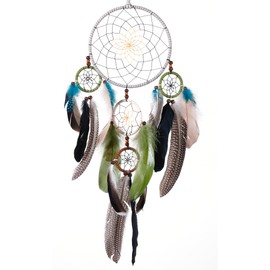 Large Dream Catcher,Natural Feather Dream Catcher, Abs Crystal Dream Catcher,Dreamcatchers Handmade for Hanging Ornaments Decor-Bedroom Wall Decor,Christmas Tree Decor,Christmas Decor,Home Decor